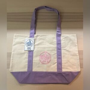 Trader Joe’s Large Lavender Canvas Tote Bag